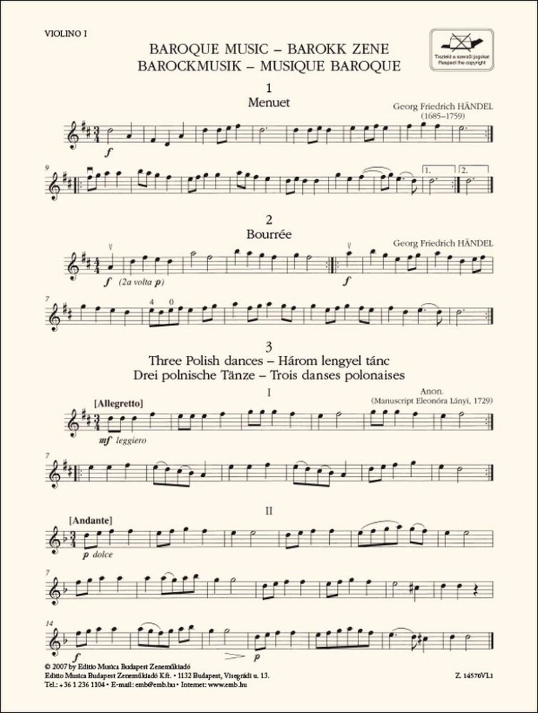 Baroque Music-Violin 1